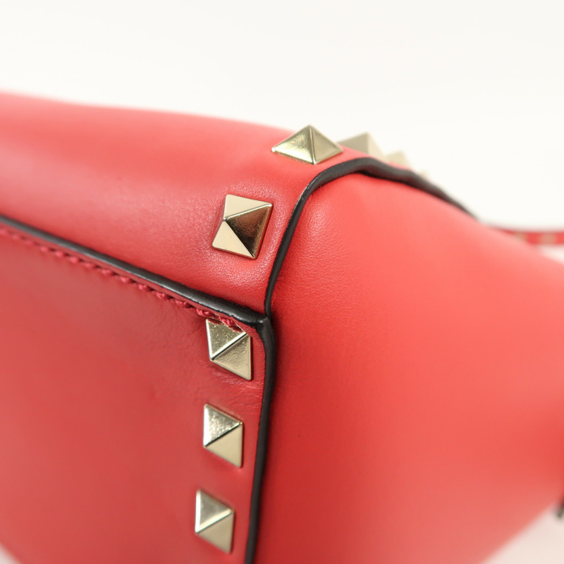 Valentino 牛皮皮革Shoulder Bag金扣手挽肩背兩用袋-9