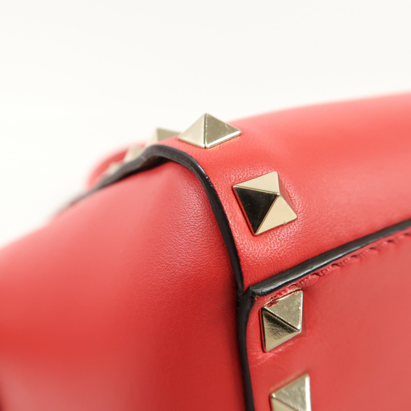 Valentino 牛皮皮革Shoulder Bag金扣手挽肩背兩用袋-10