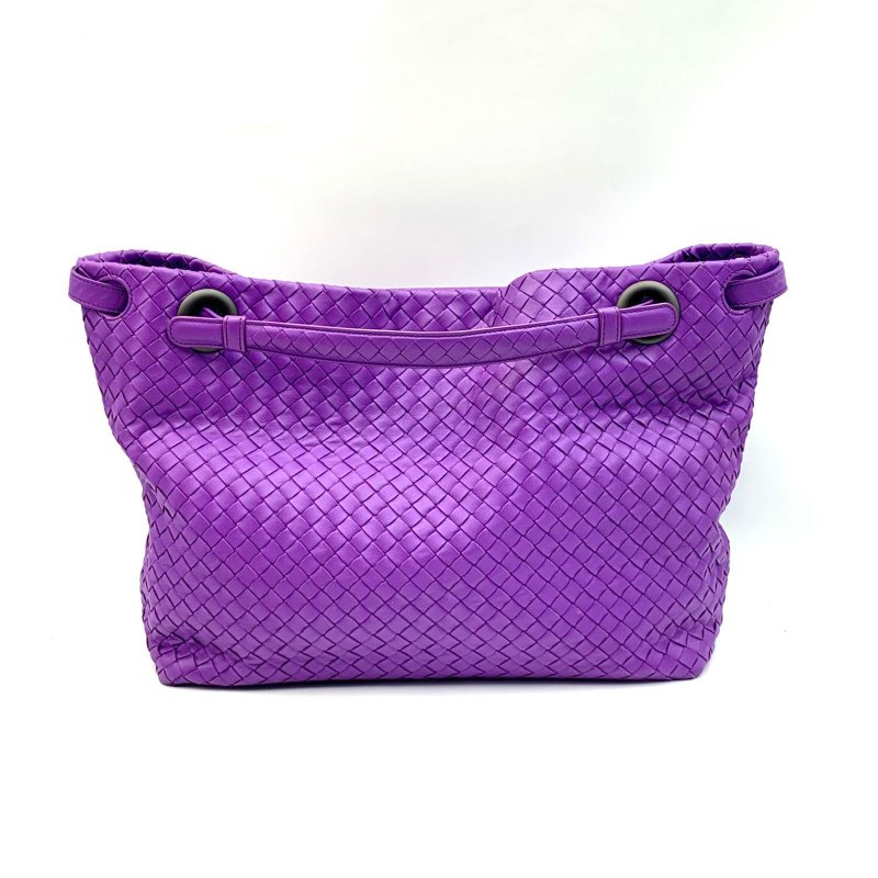 Bottega Veneta BV 紫色雙橋編織腋下單肩tote bag 托特包-0