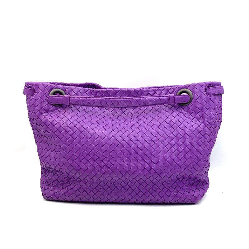 Bottega Veneta BV 紫色雙橋編織腋下單肩tote bag 托特包-1