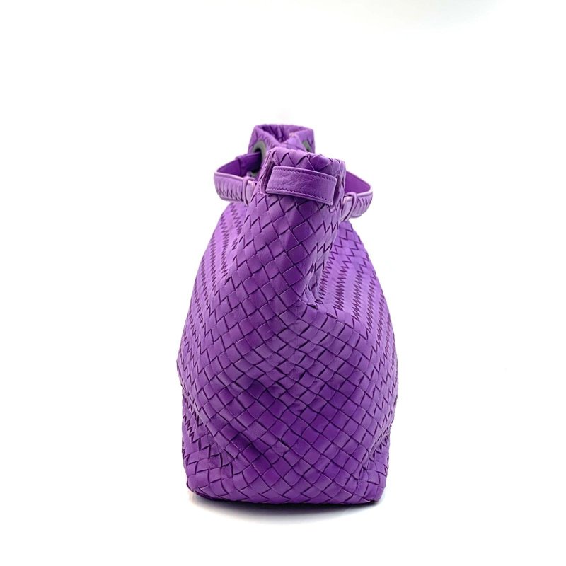 Bottega Veneta BV 紫色雙橋編織腋下單肩tote bag 托特包-2