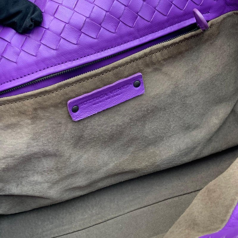 Bottega Veneta BV 紫色雙橋編織腋下單肩tote bag 托特包-4