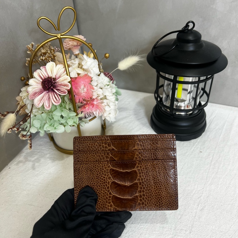 Lanvin鴕鳥腳皮卡片夾-3