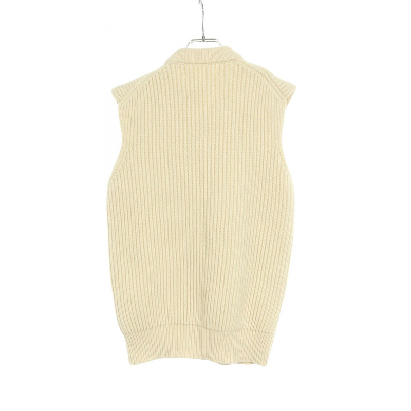 JIL SANDER 羊毛白色背心 J22FB0112J14511 44號 二手 女款-1