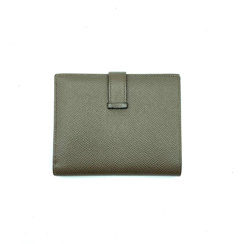 Hermes/愛馬仕 Bearn卡包 瀝青灰 金色H扣短款錢包 20年新款多卡位 經典熱門手拿包 Y刻-1