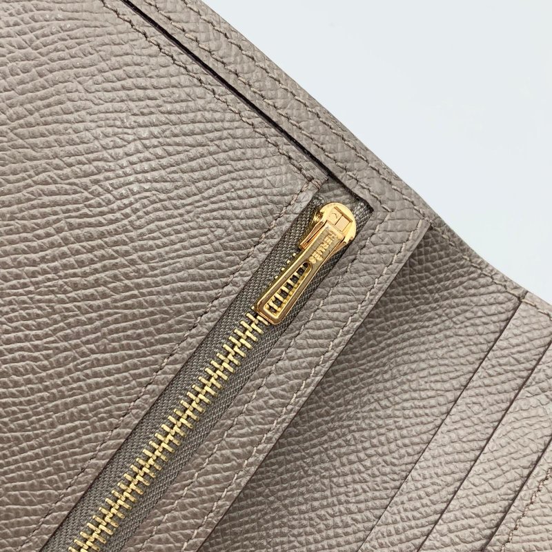 Hermes/愛馬仕 Bearn卡包 瀝青灰 金色H扣短款錢包 20年新款多卡位 經典熱門手拿包 Y刻-3