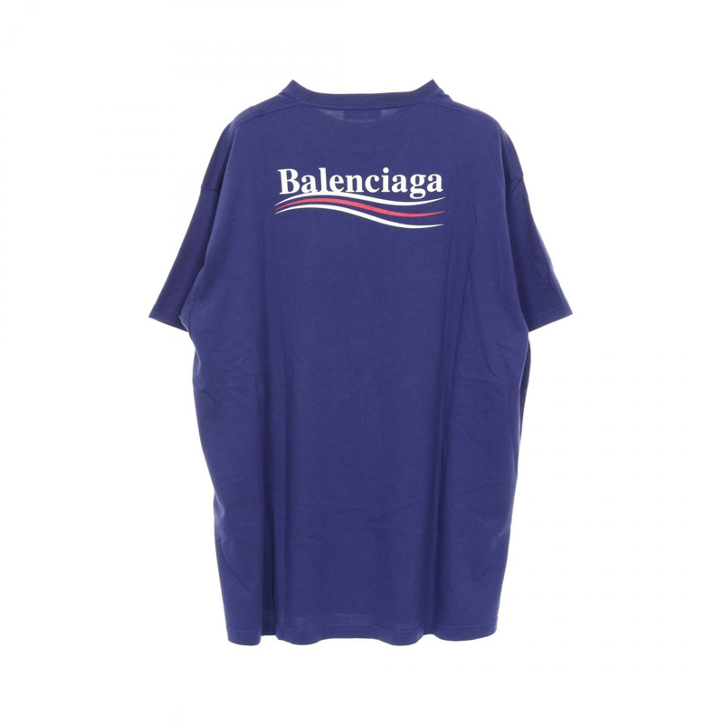 BALENCIAGA 短袖 Logo T 卹 508203 純棉 紫色 S 碼 二手 男款-1