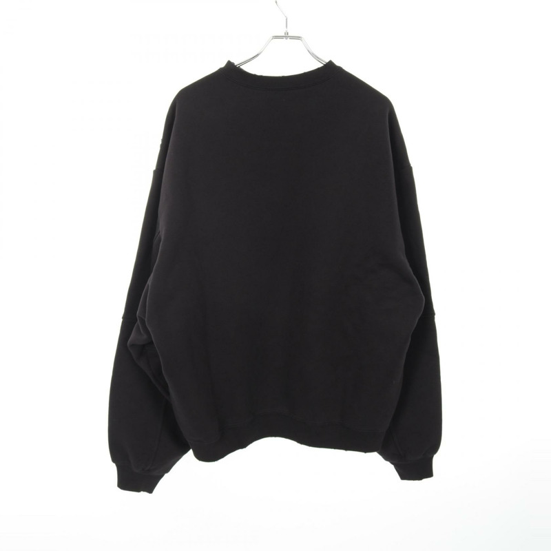 BALENCIAGA ATHLETES 長袖衛衣 641654 純棉 黑色 #XS 二手男款-1
