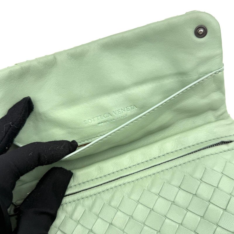 Bottega Veneta   woc編織小元寶包Olympia鏈條包-13