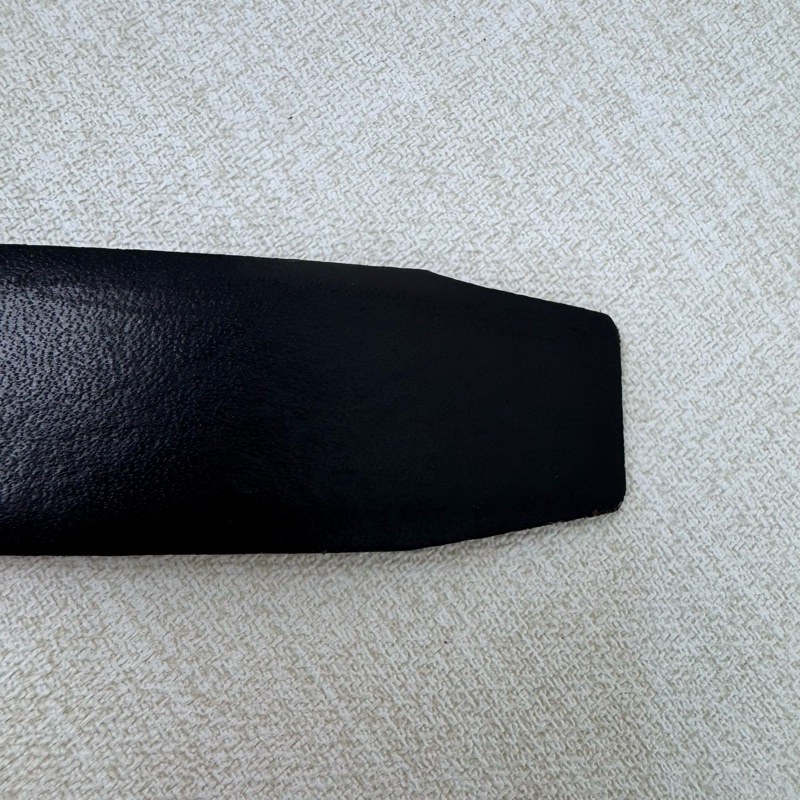 DIOR 金x黑頭 黑皮革 皮帶 腰帶-4