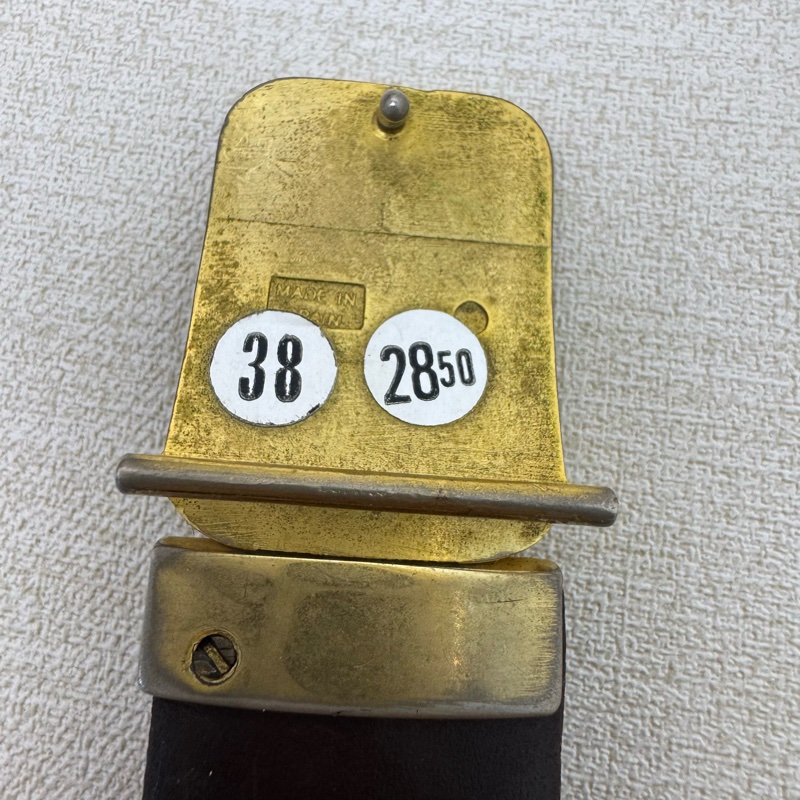DIOR 金x黑頭 黑皮革 皮帶 腰帶-9
