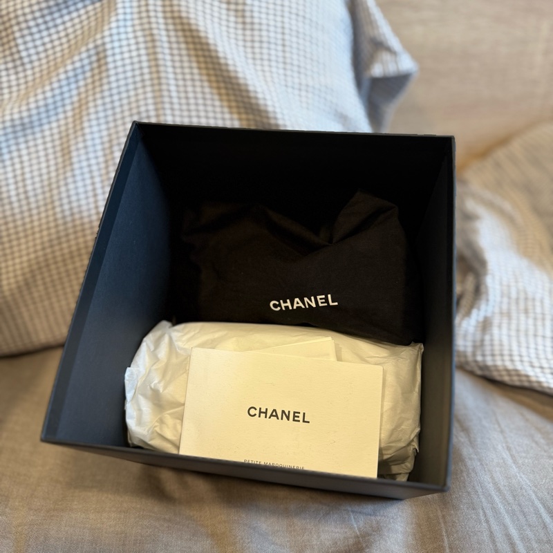Chanel小盒子 羊皮金扣-13