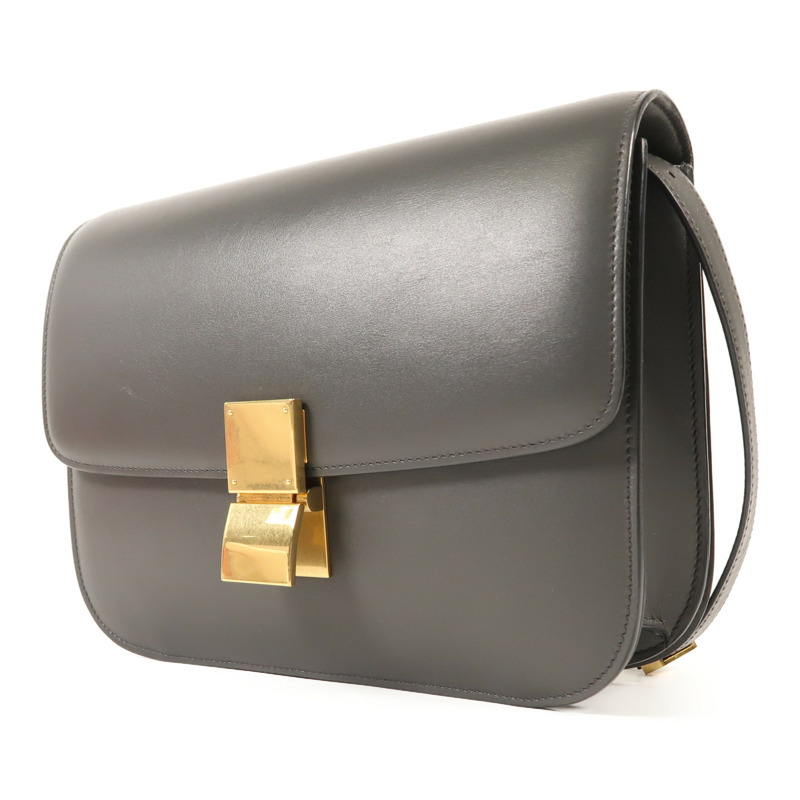 CELINE 牛皮皮革Classic Box金扣肩背袋-1