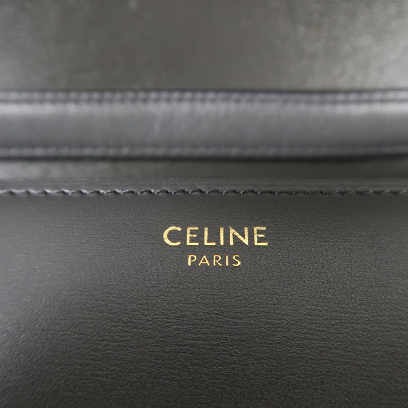 CELINE 牛皮皮革Classic Box金扣肩背袋-4