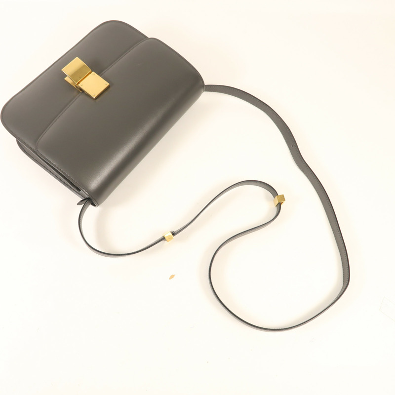 CELINE 牛皮皮革Classic Box金扣肩背袋-7