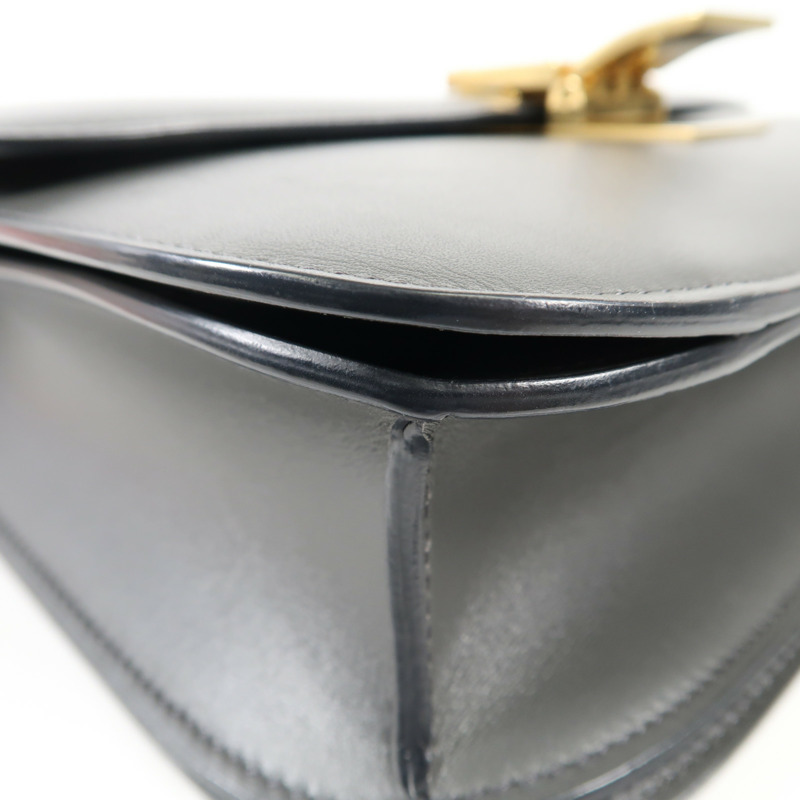 CELINE 牛皮皮革Classic Box金扣肩背袋-8