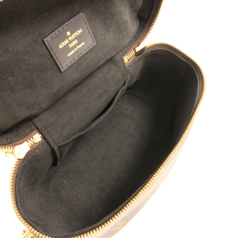 LOUIS VUITTON Monogram Reverse Vanity PM金扣手挽肩背兩用袋-4