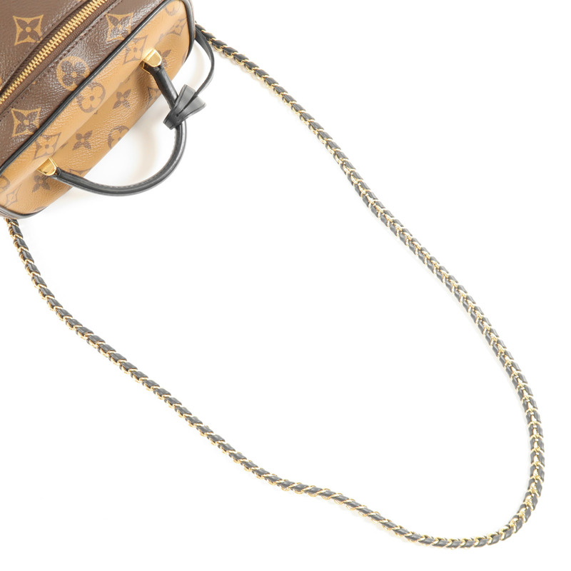 LOUIS VUITTON Monogram Reverse Vanity PM金扣手挽肩背兩用袋-6