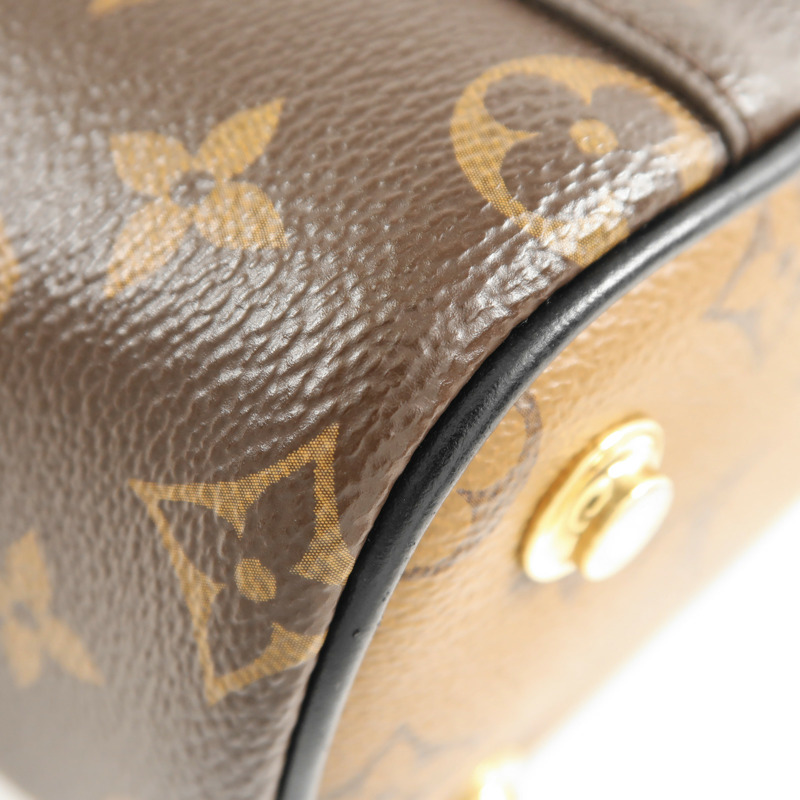 LOUIS VUITTON Monogram Reverse Vanity PM金扣手挽肩背兩用袋-11
