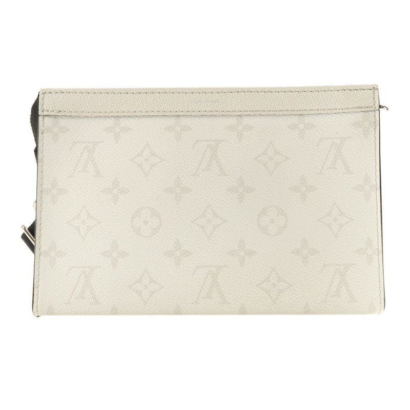 LOUIS VUITTON Monogram Taigarama Gaston銀扣肩背袋-1