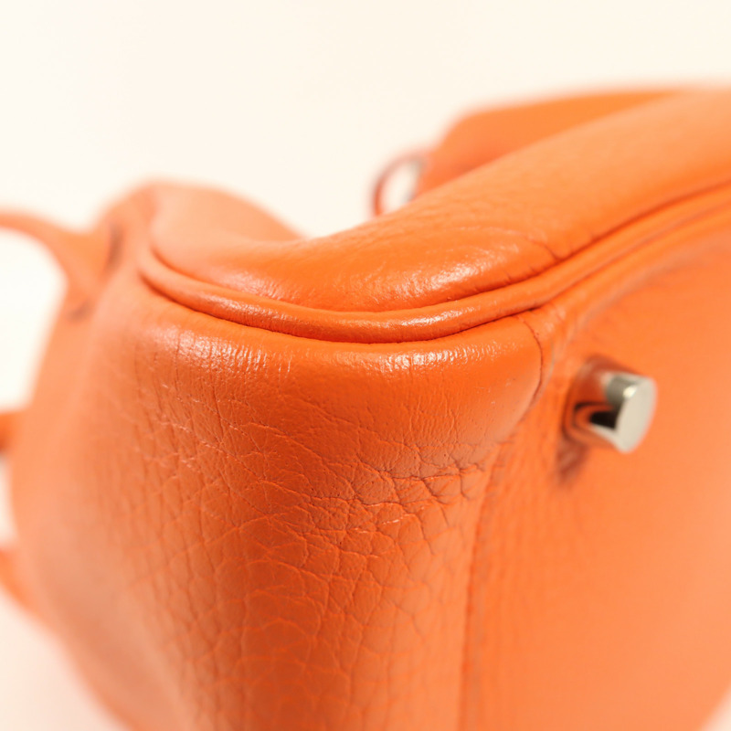 HERMES Clemence皮革Lindy 30銀扣手挽肩背兩用袋-9