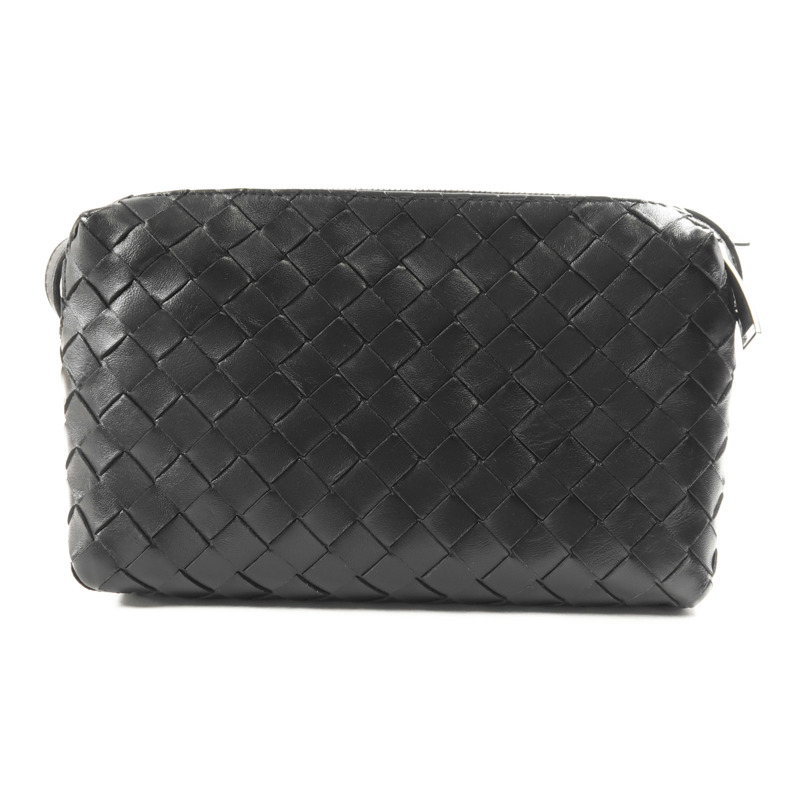 BOTTEGA VENETA 牛皮皮革Shoulder Bag銀扣肩背袋-1