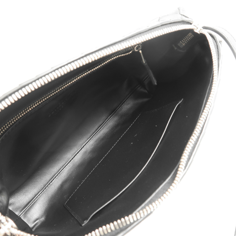 BOTTEGA VENETA 牛皮皮革Shoulder Bag銀扣肩背袋-4