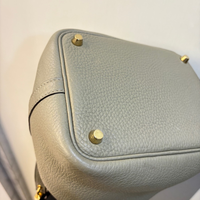 Hermes 鼠尾草色TC牛皮菜籃子-6