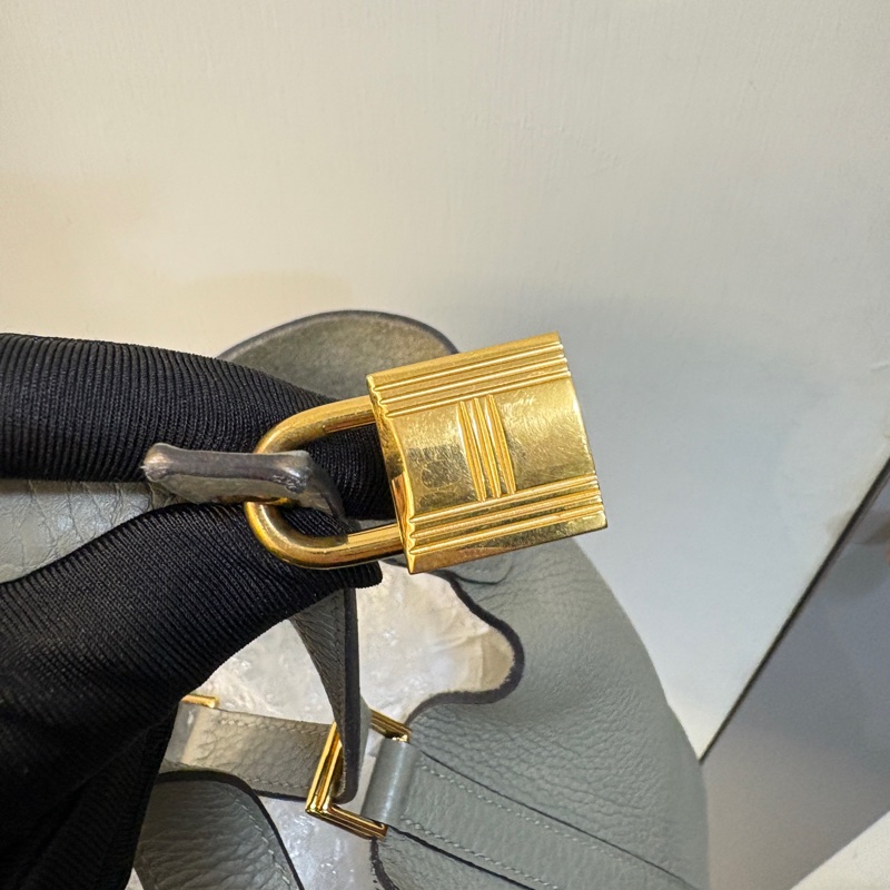 Hermes 鼠尾草色TC牛皮菜籃子-7