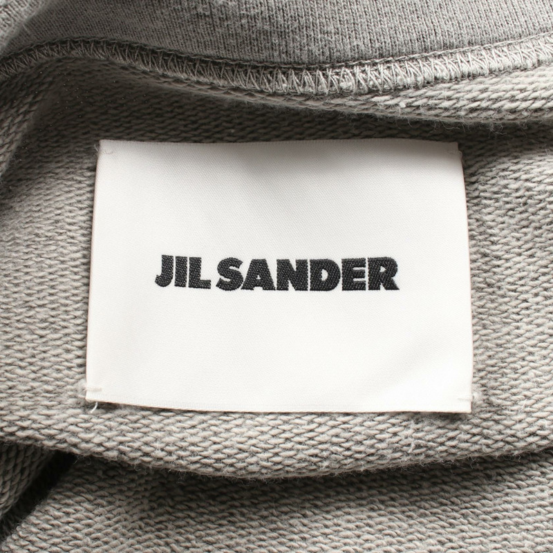 JIL SANDER 男灰色純棉運動衫 JSMU707000 S尺寸（二手）-2