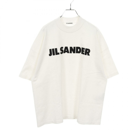 JIL SANDER 標誌印花 T 卹 JSMP707020 棉白色 S 碼二手男款
