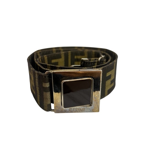 Fendi 銀扣皮帶腰帶