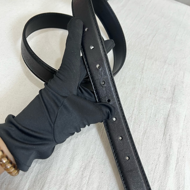 YSL 五角星月桂葉環繞 皮帶-2