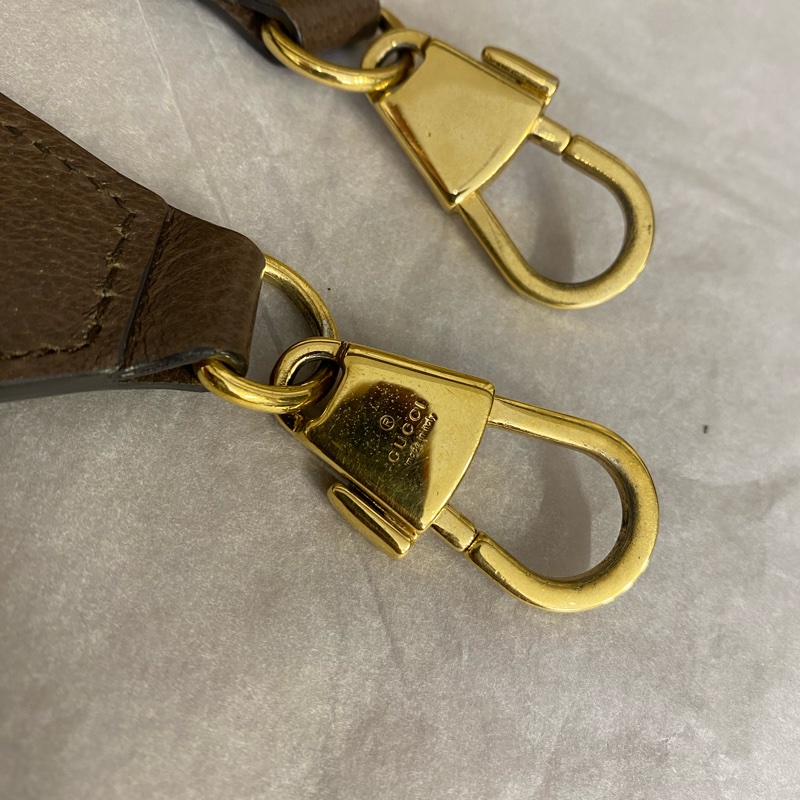 Gucci 古馳棕色老花tote包 手提單肩斜挎-2