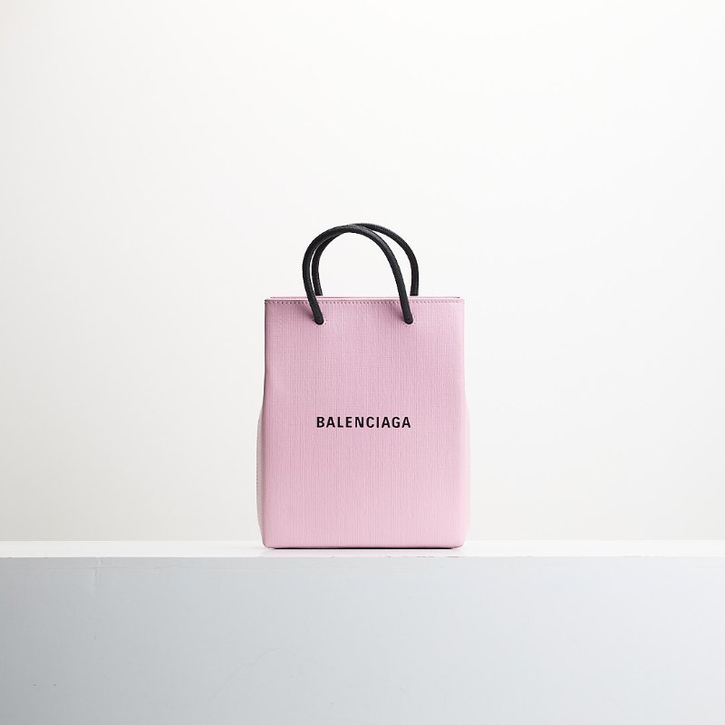 Balenciaga 紙袋包/粉色小號-0