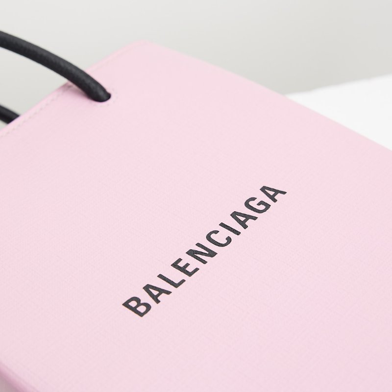 Balenciaga 紙袋包/粉色小號-13