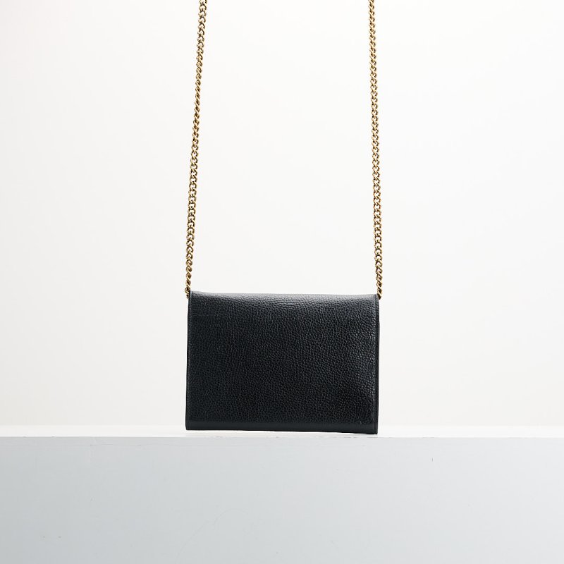 Gucci marmont woc風琴包/黑金-1