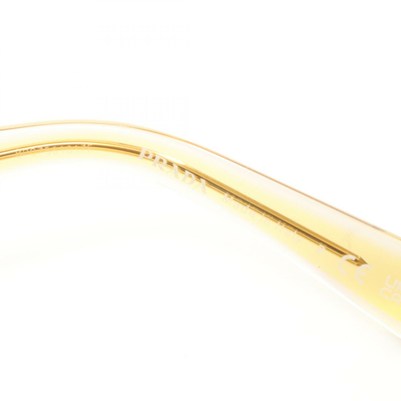 PRADA 太陽眼鏡，塑膠材質，黃黑色，二手，女士款-3