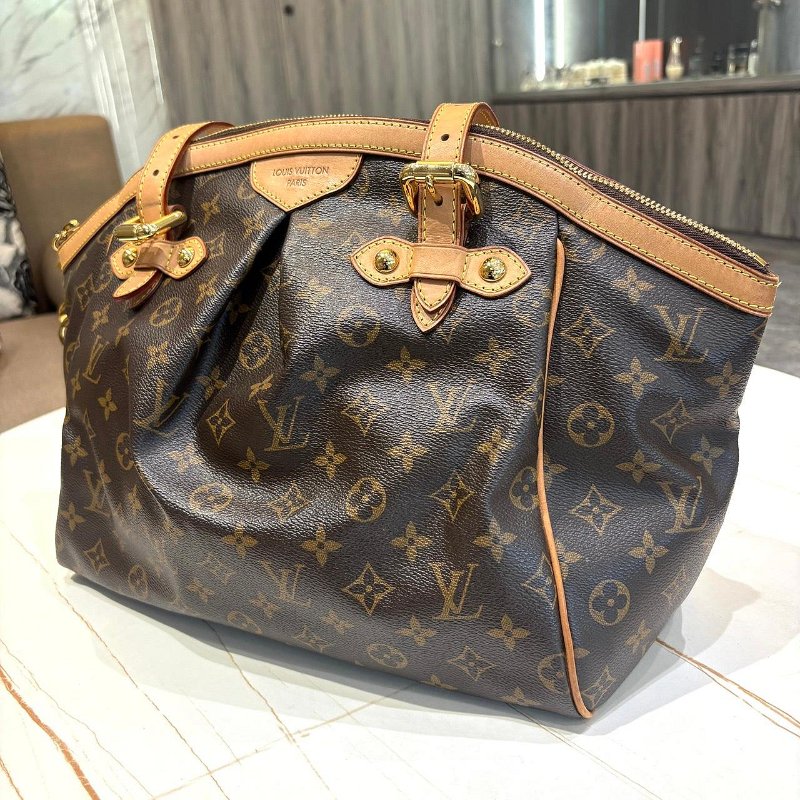 *SHIHNS名牌精品* LV M40144 Tivoli GM 手提包 Monogram 帆布皮革棕色-0