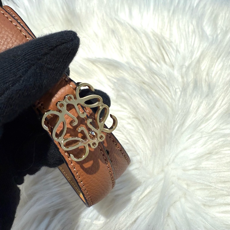 LOEWE Anagram皮帶 (金)-5