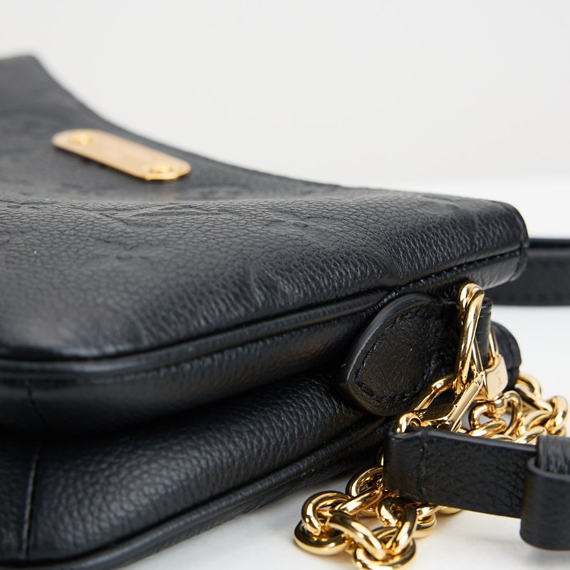 Lv Liv 黑壓紋麻將包/晶片款-5