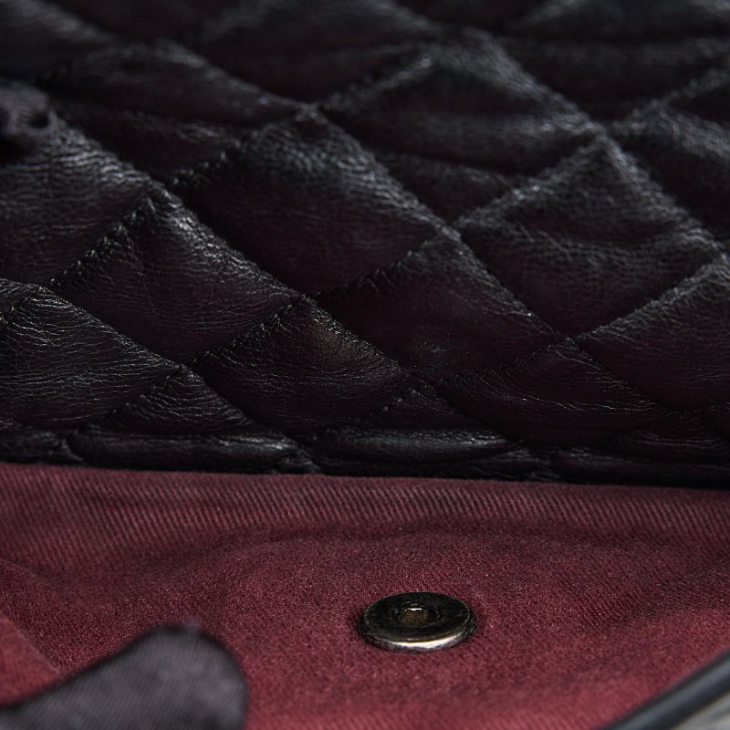 Chanel CF機場鍊包/黑銀牛-27