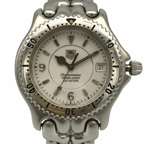 泰格豪雅 (TAG HEUER) 男士自動腕錶，附日期顯示，銀色，WG5113-P0 T1