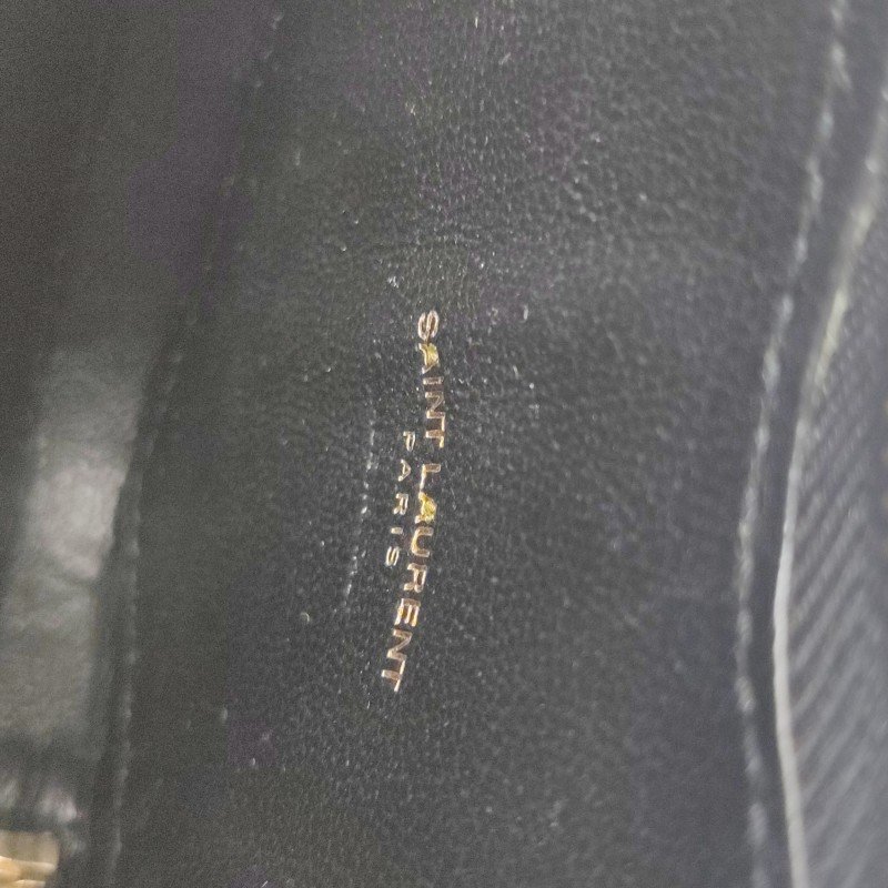 Saint Laurent 牛皮 拼色 YSL 標誌 愛心 造型 零錢包-8