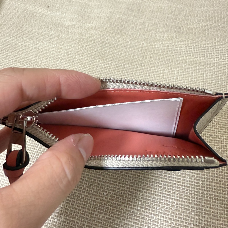 LOEWE 柔軟小牛皮卡夾-5