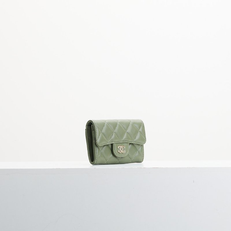 Chanel cf卡包墨綠-0