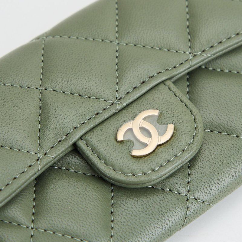 Chanel cf卡包墨綠-3
