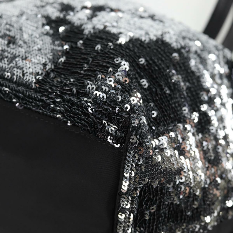 【日本直送】Salvatore Ferragamo 亮片托特包 尼龍 黑色 正品 118787V-14