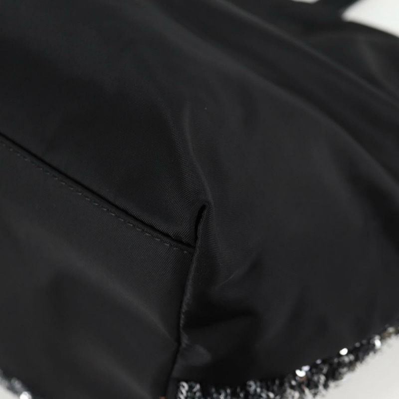 【日本直送】Salvatore Ferragamo 亮片托特包 尼龍 黑色 正品 118787V-16