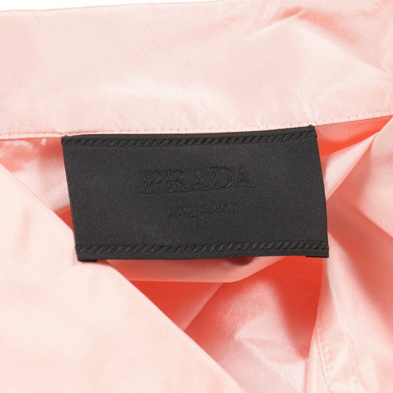 PRADA 睡衣外套 SC627 絲綢粉紅黑色 M 碼 二手男式-2